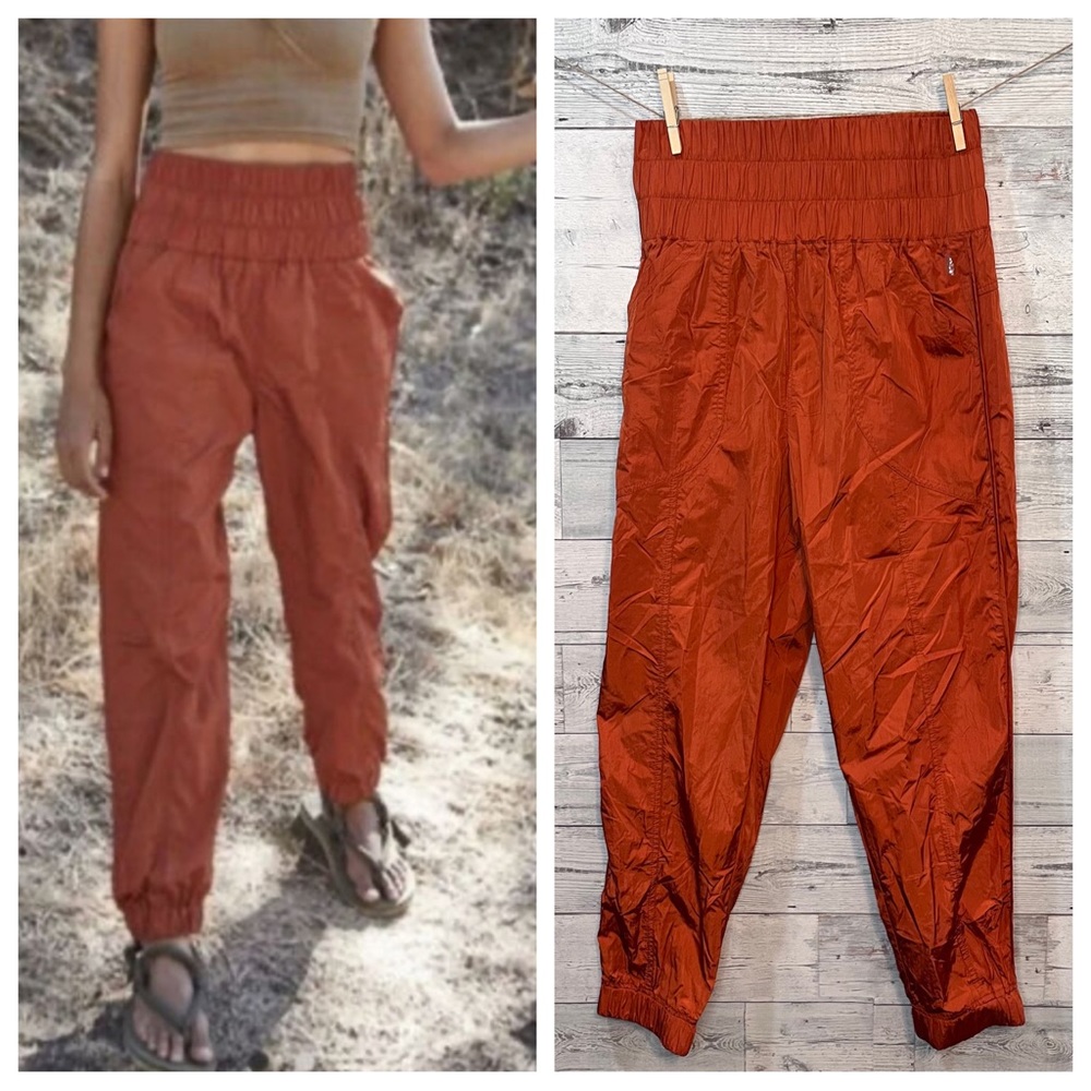 Free People Movement The Way Home Joggers Cinnamon Track Pants NWOT Size S/M
